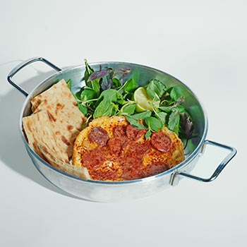 سوسیس-تخم-مرغ-صبحانه-کافه-آبی