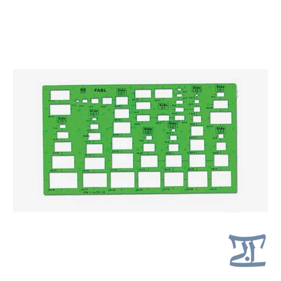 شابلون مستطیل فابل مرکز فرهنگی آبی شیراز