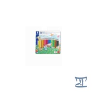 مداد رنگی 24 رنگ جعبه فلزی استدار مرکز فرهنگی آبی شیراز